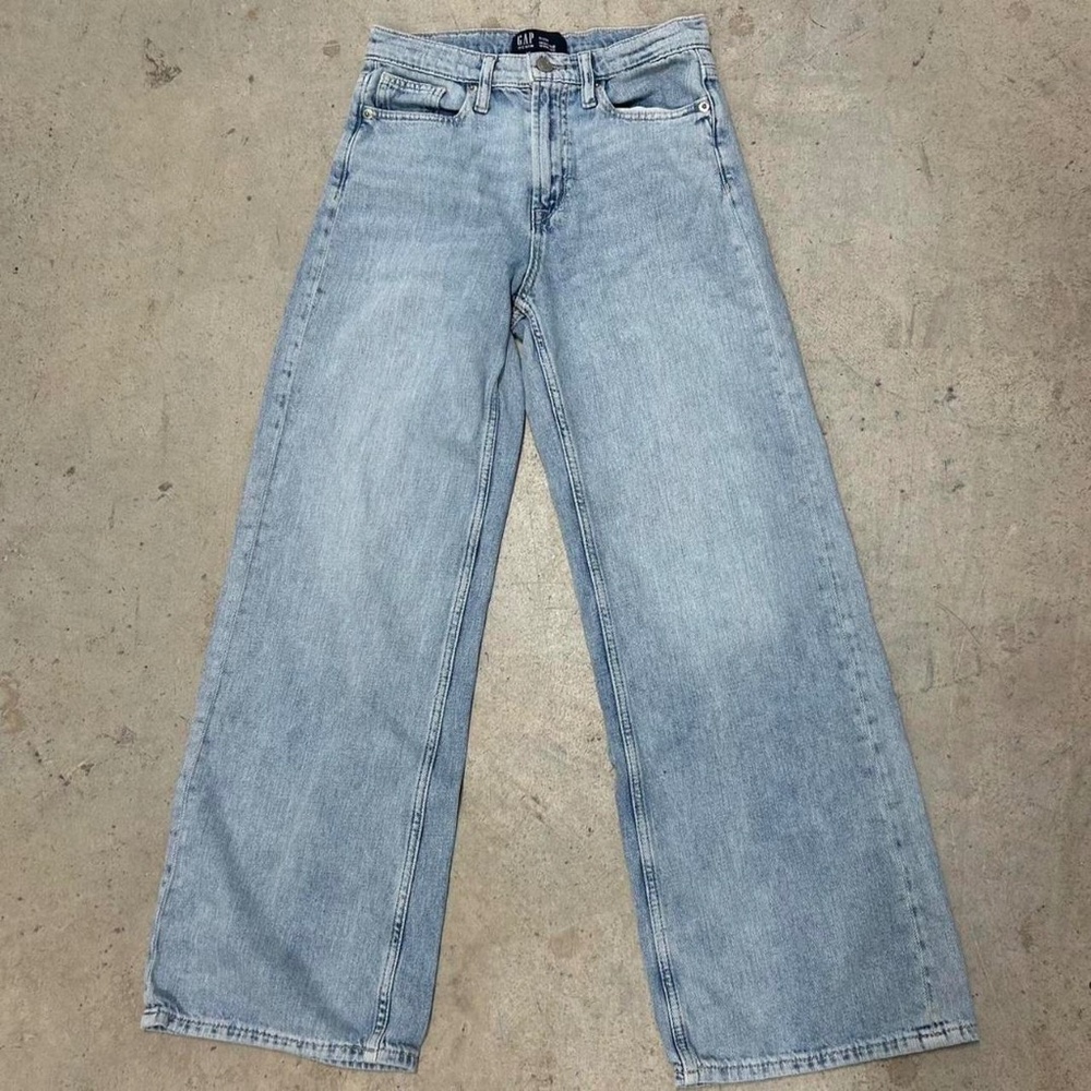 Gap high rise wide-leg denim jeans 0/25R